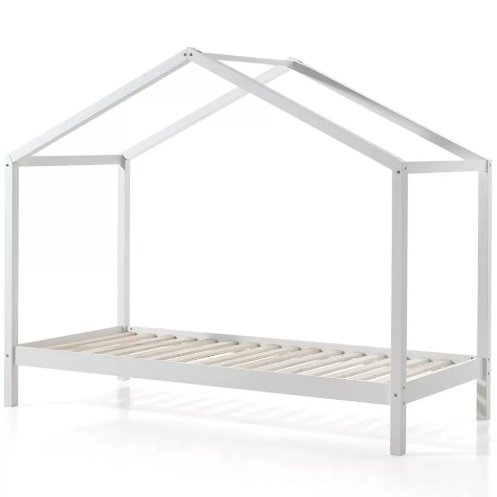 Lit Maison Dallas Avec Tiroir Blanc - 90 X 200 Cm | VIPACK Sale