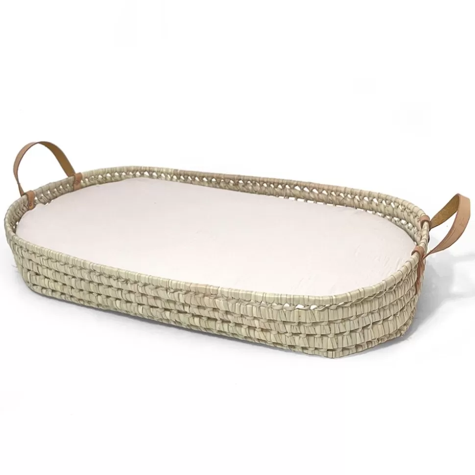 Panier A Langer Et Matelas - Naturel | Babyshower Online