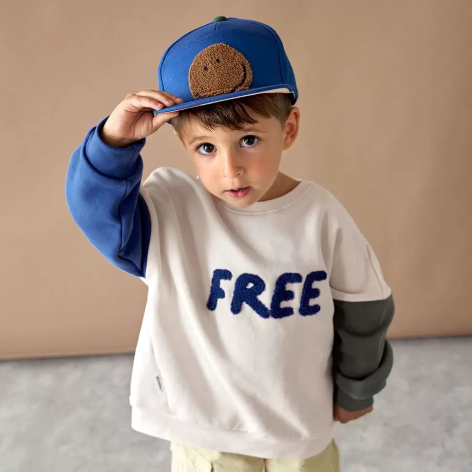 Sweat Little Gang Free Blanc Casse - 2/4 Ans | LÄSSIG Outlet