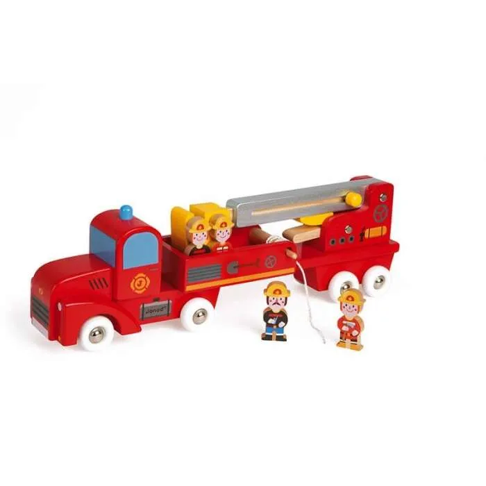Camion-de-pompiers-géant-Story-Janod Camion de pompiers géant Story Janod Artisanat