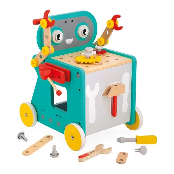 Chariot-de-bricolage-Robot-Bricokids-Janod Prix Bas Chariot de bricolage Robot Brico'kids Janod