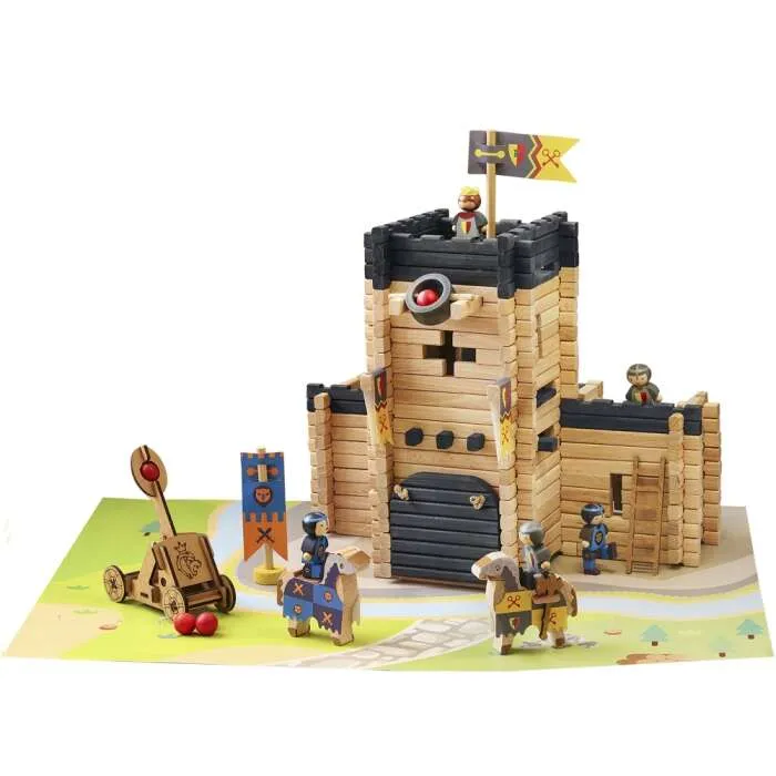 Chateau-fort-sa-catapulte-270-pcs-Jeujura Acheter En Ligne Chateau fort & sa catapulte 270 pcs Jeujura