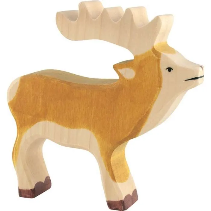 Figurine-en-bois-Cerf-Holztiger Offre Du Jour Figurine en bois Cerf Holztiger