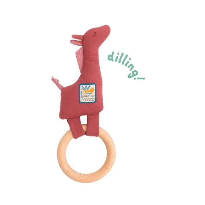 Hochet-anneau-bois-Girafe-Sous-mon-baobab-Moulin-Roty Usine Directe Hochet anneau bois Girafe Sous mon baobab Moulin Roty