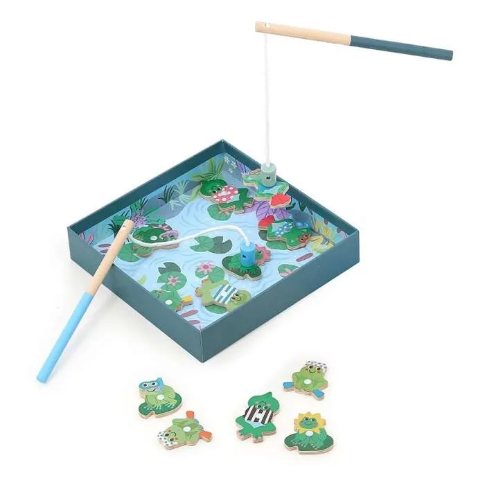 Jeu-de-pêche-à-la-ligne-Grenouille-Vilac Jeu de pêche à la ligne Grenouille Vilac Promotion Saisonnière