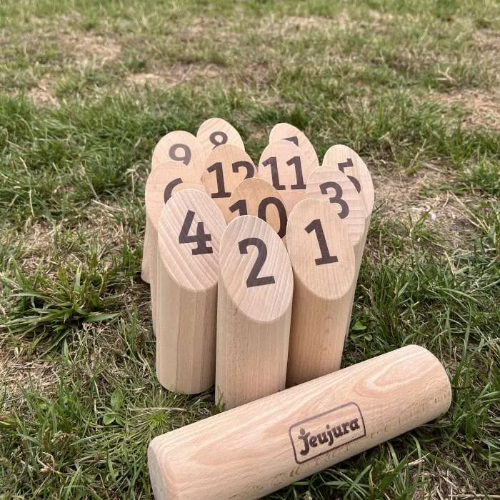 Jeu-de-quilles-en-bois-à-lancer-Jeujura Jeu de quilles en bois à lancer Jeujura Nouvelle Collection