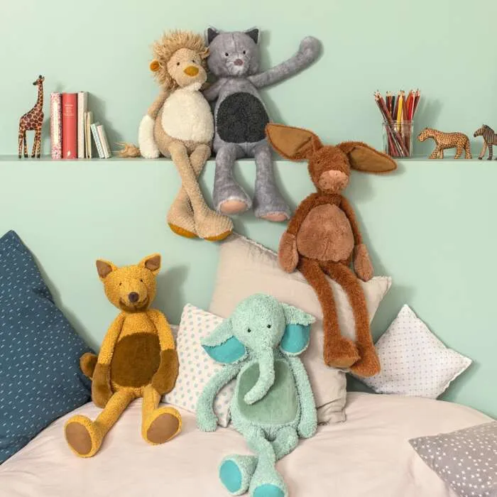 Peluche-Grand-lion-Les-Baba-Bou-Moulin-Roty Peluche Grand lion Les Baba Bou Moulin Roty Usine Directe