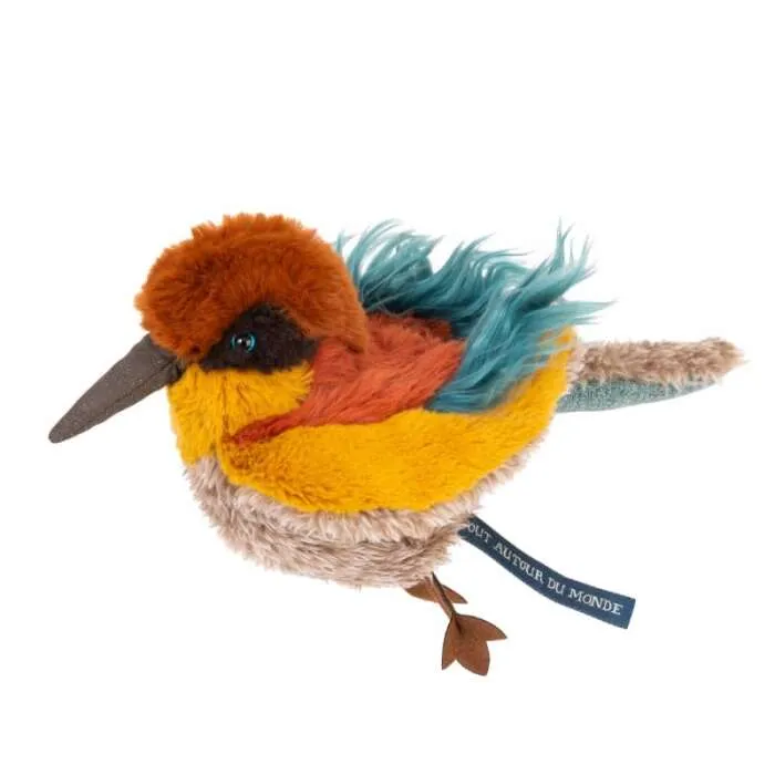 Peluche-Oiseau-guêpier-Tout-autour-du-monde-Moulin-Roty Expédié Aujourd’hui Peluche Oiseau guêpier Tout autour du monde Moulin Roty