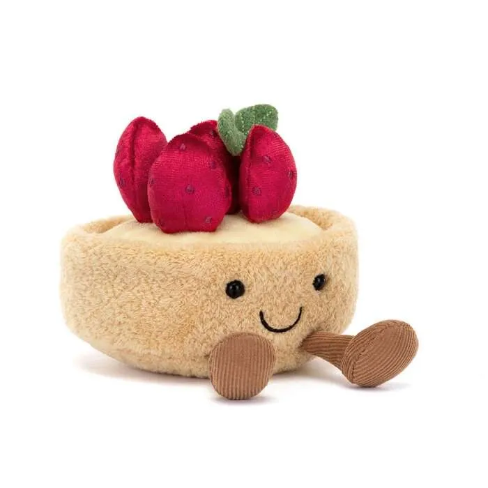 Peluche-Tarte-aux-fraises-Fleurette-Jellycat Peluche Tarte aux fraises Fleurette Jellycat Remise