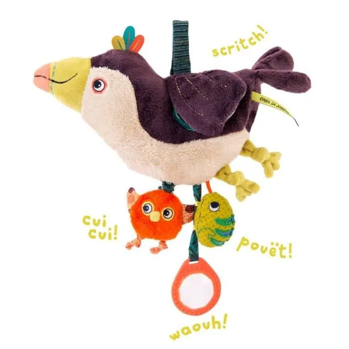 Peluche-dactivités-à-suspendre-Pakou-Dans-la-jungle-Moulin-Roty Peluche d'activités à suspendre Pakou Dans la jungle Moulin Roty Soldes