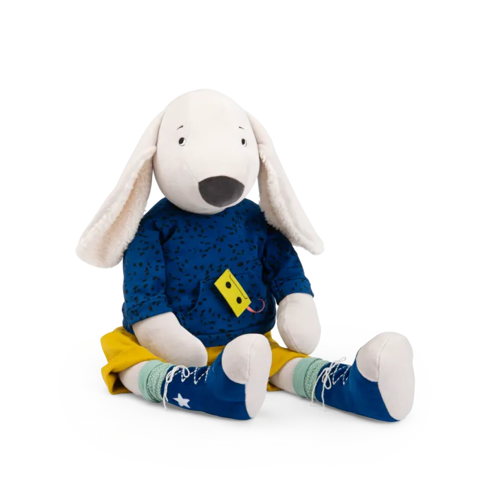 Peluche-géante-Chien-Pilou-Puce-Pilou-Moulin-Roty Peluche géante Chien Pilou Puce & Pilou Moulin Roty Promotion Saisonnière
