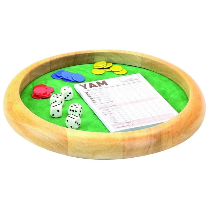 Piste-de-dés-en-bois-Yam-35-cm-Jeujura Piste de dés en bois Yam 35 cm Jeujura Marque