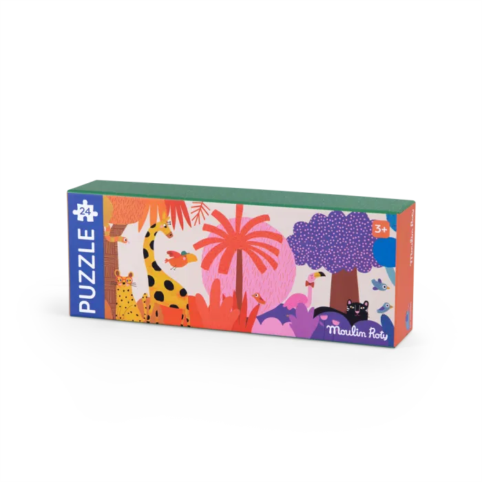 Puzzle-La-jungle-24-pcs-Les-Toupitis-Moulin-Roty Prix Bas Puzzle La jungle 24 pcs Les Toupitis Moulin Roty
