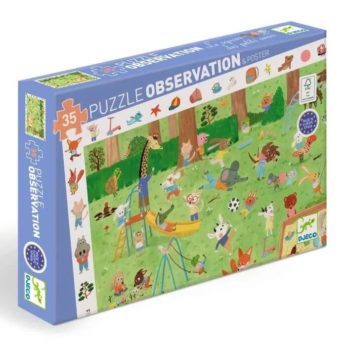 Puzzle-dobservation-Le-square---35-pcs-Djeco Puzzle d'observation Le square - 35 pcs Djeco Haute Qualité