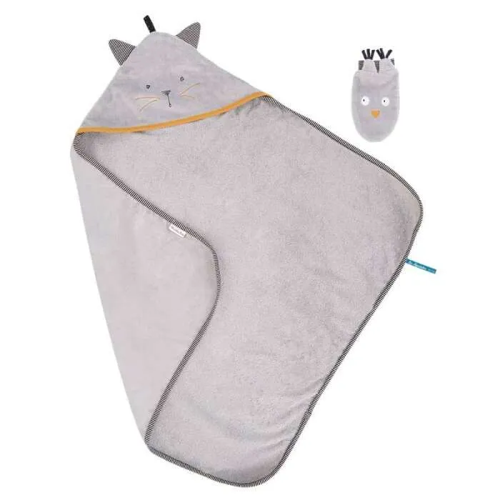 Sortie-de-bain-personnalisable-Les-Moustaches-Moulin-Roty Livraison Gratuite Sortie de bain personnalisable Les Moustaches Moulin Roty
