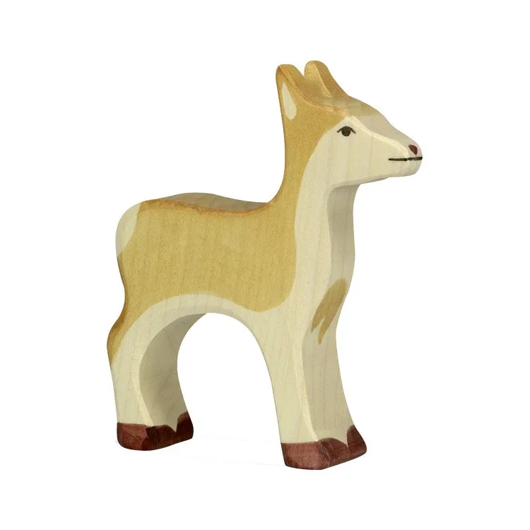 Biche---bois-peint-main-8422 Prix Réduit Biche - bois peint main