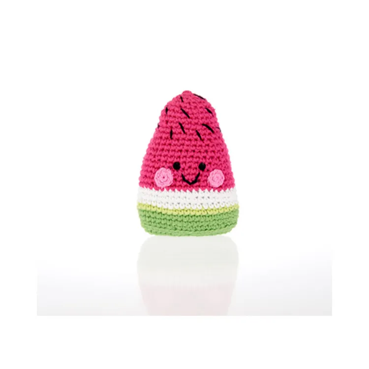 Hochet-en-crochet---Pastèque-7898 Retour Gratuit Hochet en crochet - Pastèque