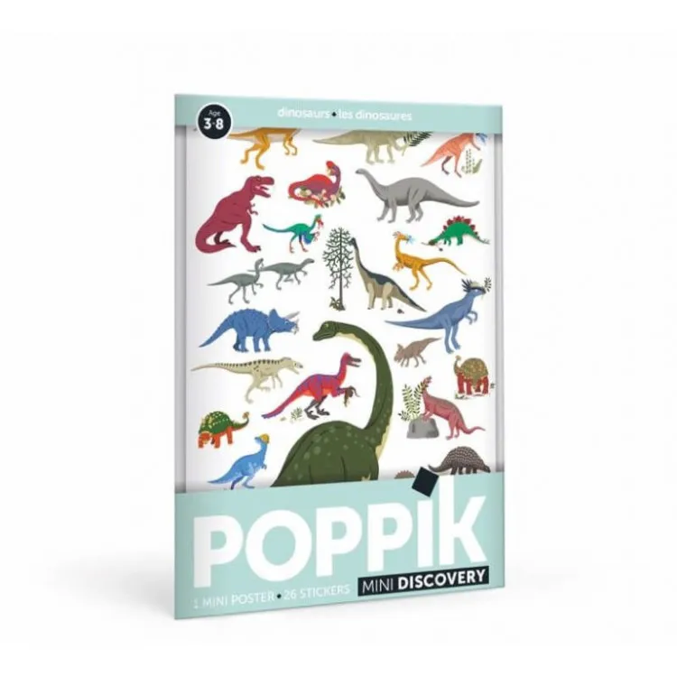 Mini-Poster-26-stickers---Dinosaures-7709 Seulement Aujourd’hui Mini Poster 26 stickers - Dinosaures