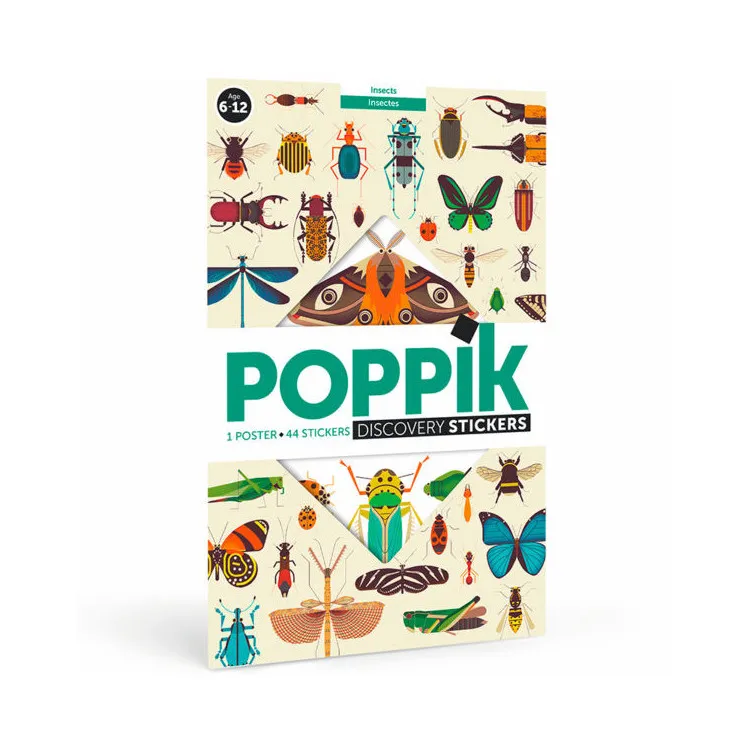 Poster-géant-+-44-stickers---Insectes-8623 Poster géant + 44 stickers - Insectes Meilleure Qualité
