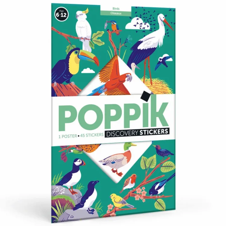 Poster-pédagogique-géant-et-stickers---Oiseaux-7367 Poster pédagogique géant et stickers - Oiseaux Nouveauté