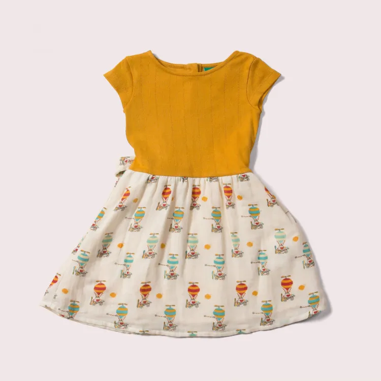 Robe-dété-enfant-manches-courtes-quotTake-to-the-skiesquot-10233 Dernière Chance Robe d'été enfant manches courtes "Take to the skies"