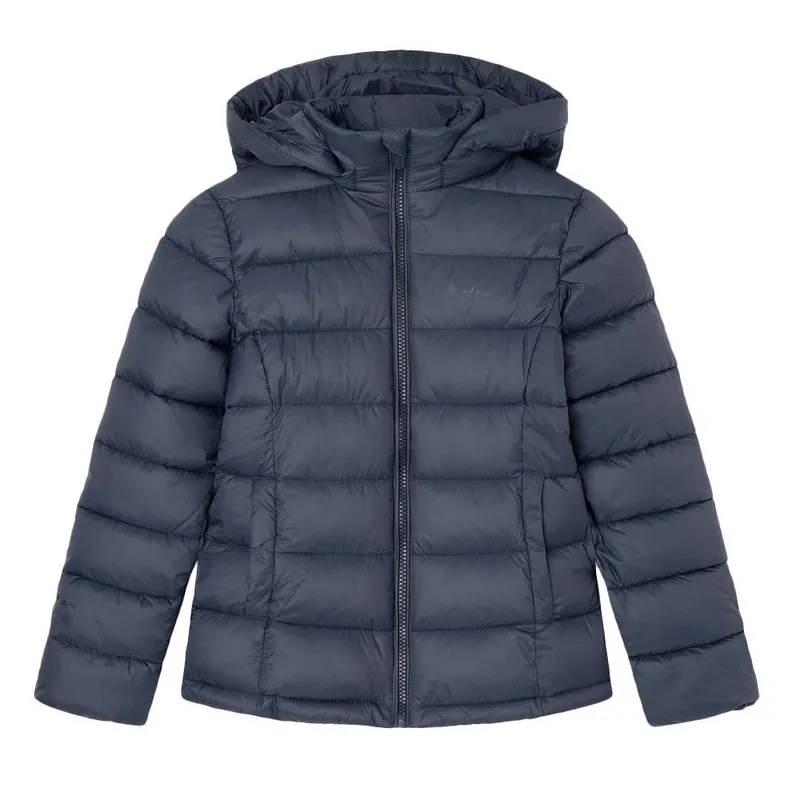 Doudoune-Marine-Fille-Pepe-Jeans-Simone-6552 Soldes Doudoune Marine Fille Pepe Jeans Simone