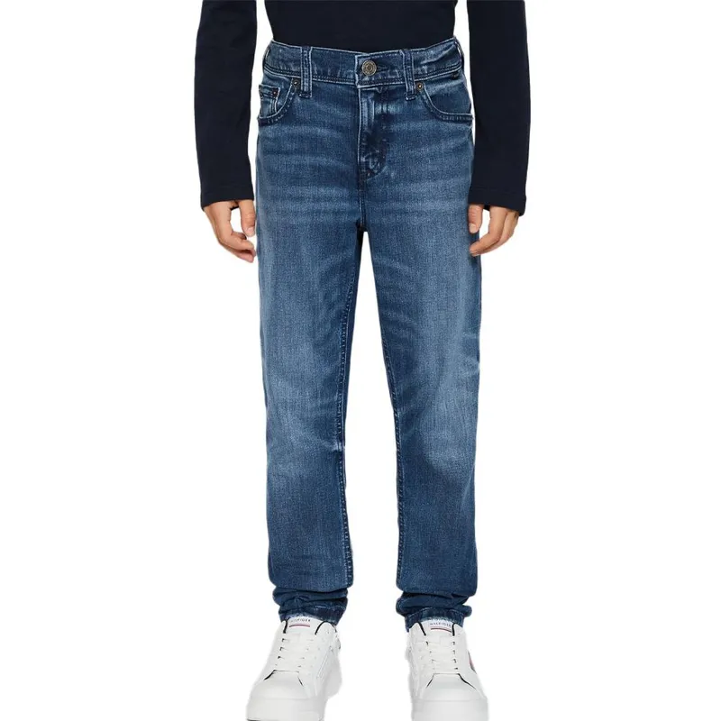 Jean-Slim-Bleu-Garçon-Tommy-Hilfiger-Scanton-KB0KB09181-7282 Jean Slim Bleu Garçon Tommy Hilfiger Scanton KB0KB09181 Prix Bas