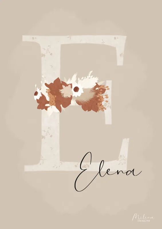 Affiche Leonore personnalisable | Illustration personnalisée | affiche enfant | cadeau naissance Achat Immédiat