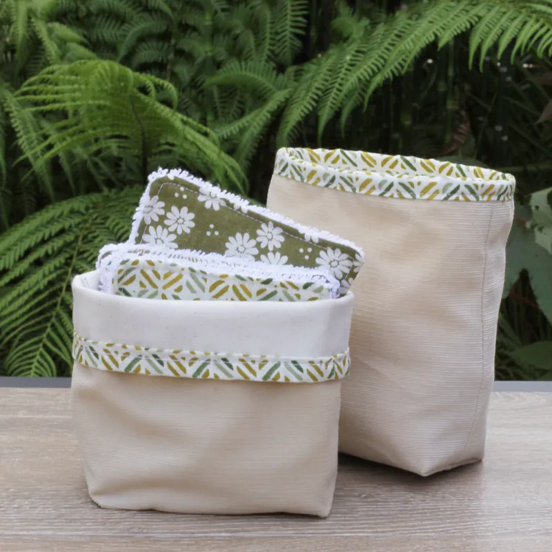 Achat Immédiat Panier de 7 lingettes lavables