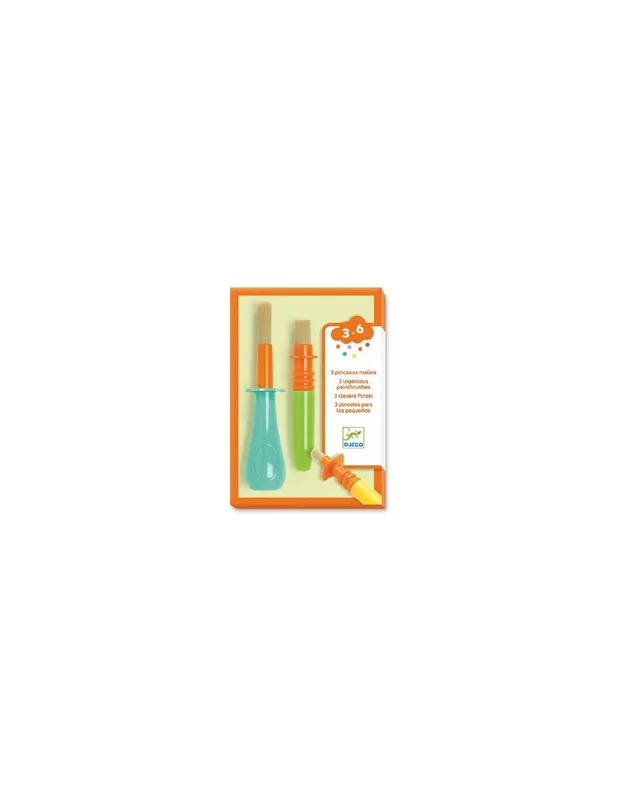 3-pinceaux-malins---Djeco-18166 3 pinceaux malins - Djeco Fait Main