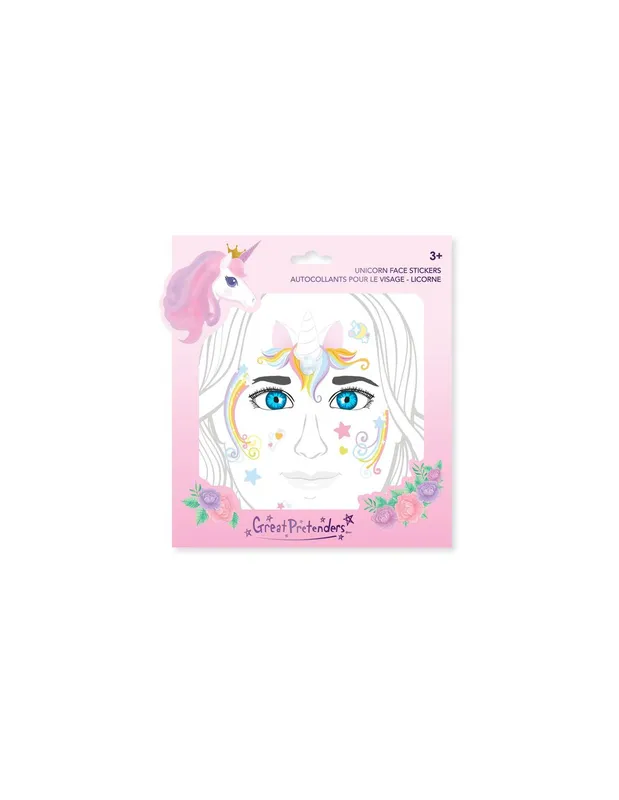 Autocollants-pour-le-visage-licorne---Great-Pretenders-16632 Autocollants pour le visage licorne - Great Pretenders Offre Exclusive