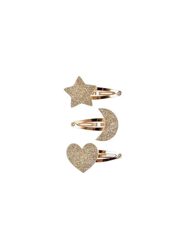 Barrettes-Penelope-étoile-lune-coeur---Souza-16663 Barrettes Penelope étoile lune coeur - Souza Dernière Chance