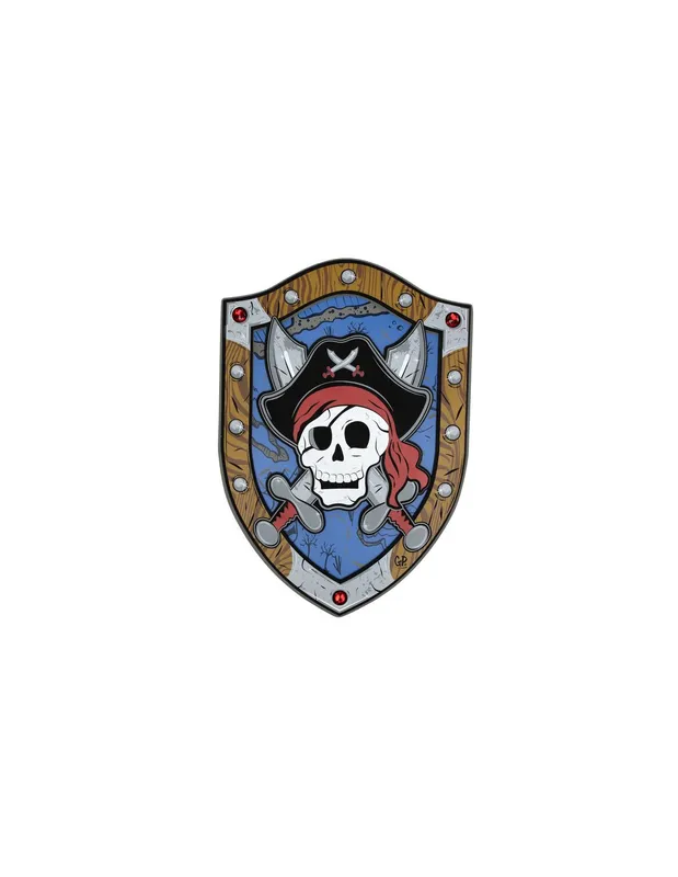Bouclier-pirate-Captaine-Skully-en-mousse---Great-Pretenders-16654 Top Qualité Bouclier pirate Captaine Skully en mousse - Great Pretenders