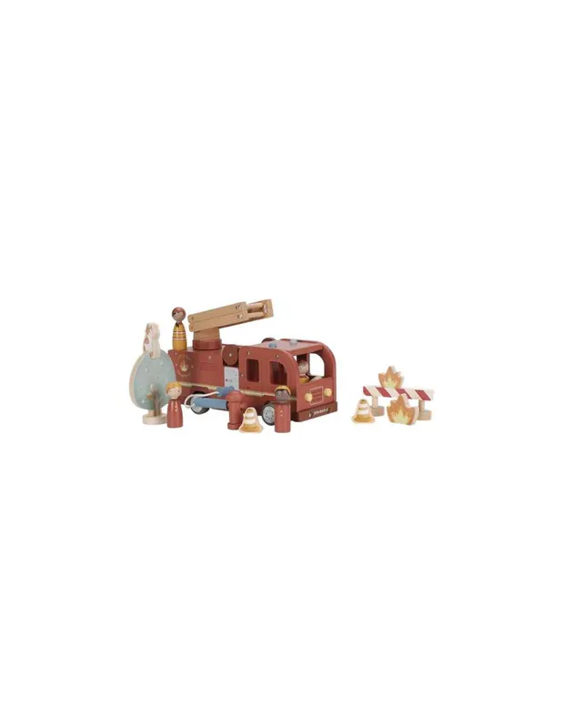Camion-de-pompiers-et-accessoires---Little-Dutch-14174 Soldes Camion de pompiers et accessoires - Little Dutch