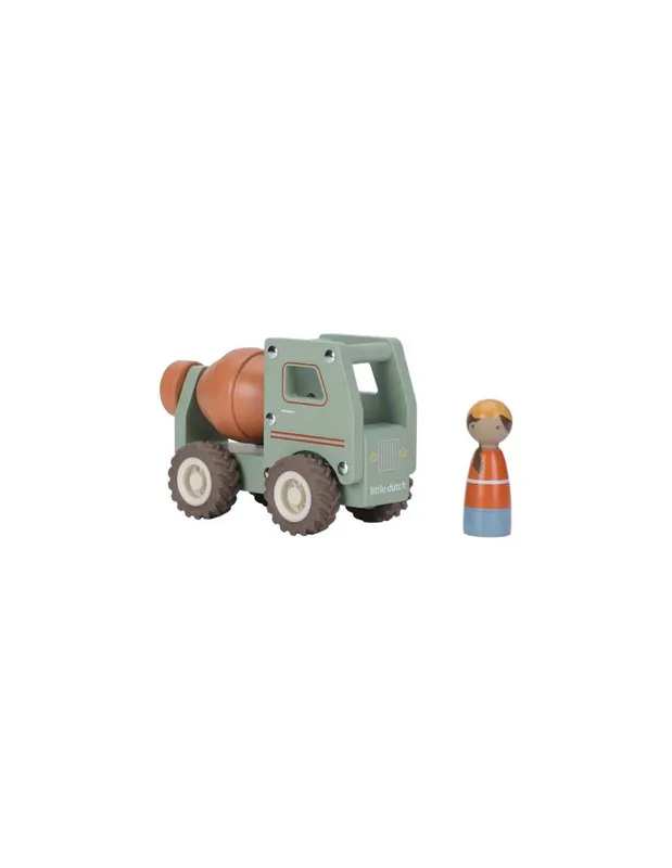Camion-toupie-en-bois---Little-Dutch-14178 Nouvelle Collection Camion toupie en bois - Little Dutch