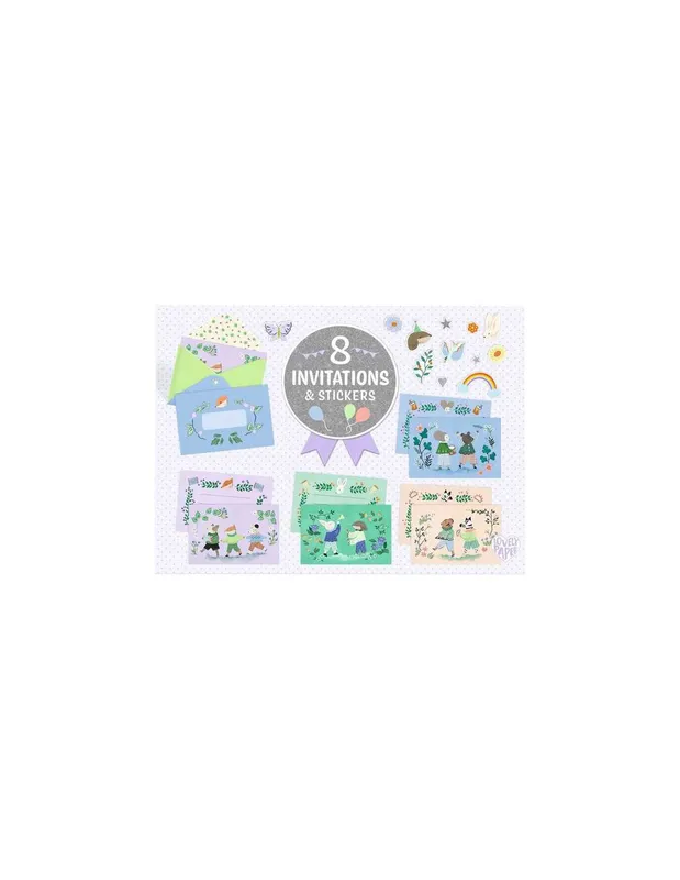 Cartes-d039invitation-Fanfare-des-animaux---Djeco-17775 Cartes d'invitation Fanfare des animaux - Djeco Usine Directe