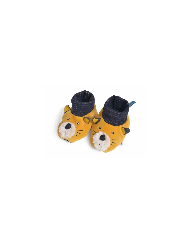 Chaussons-chat-Lulu-Les-Moustaches---Moulin-Roty-14039 Chaussons chat Lulu Les Moustaches - Moulin Roty Artisanat