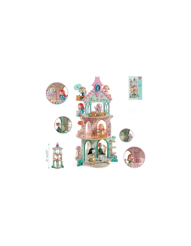 Château-de-princesse-Arty-Toys-Ze-Princesses-Tower---Djeco-17051 Château de princesse Arty Toys Ze Princesses Tower - Djeco Réduction