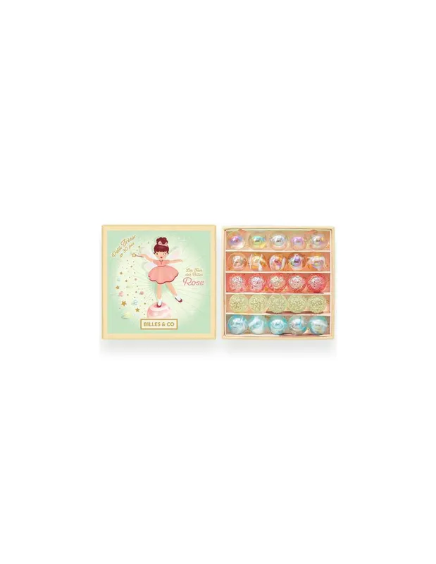 Coffret-de-25-billes-Trésor-de-la-fée-rose---Billes-Co-18736 Prix Choc Coffret de 25 billes Trésor de la fée rose - Billes & Co