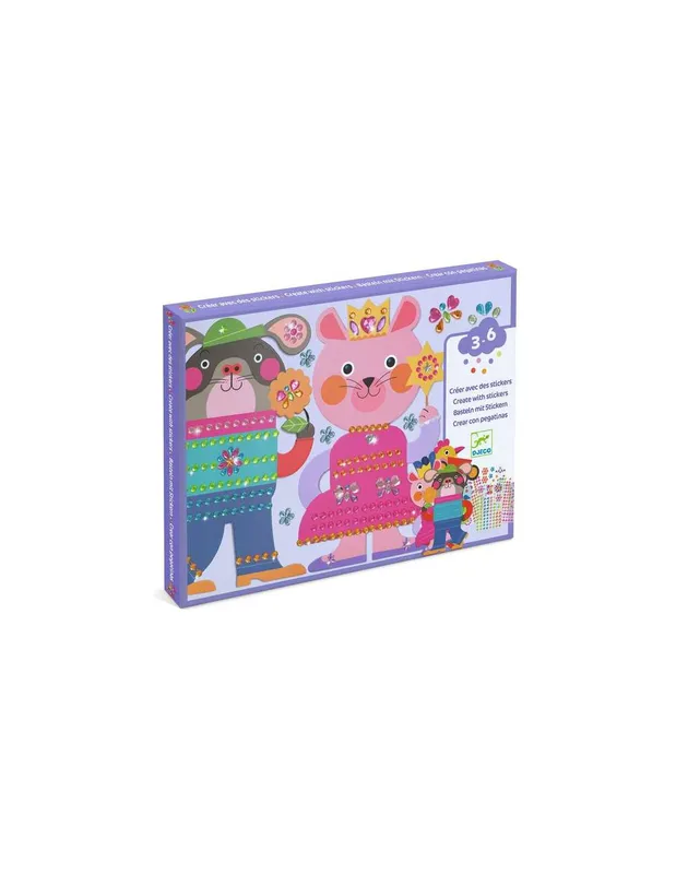 Créer-avec-des-stickers-Eclatants---Djeco-17965 Nouveauté Créer avec des stickers Eclatants - Djeco