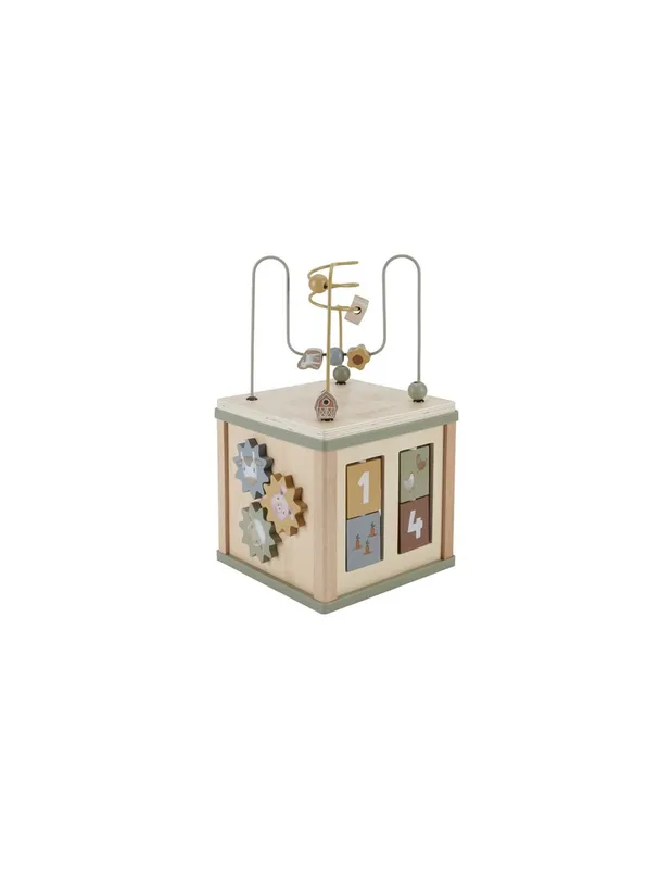 Cube-d039activités-en-bois-Little-Farm---Little-Dutch-15877 Cube d'activités en bois Little Farm - Little Dutch Dernier Modèle