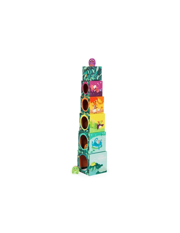 Cubes-empilables-Dans-la-jungle---Moulin-Roty-15603 Cubes empilables Dans la jungle - Moulin Roty Vente Flash