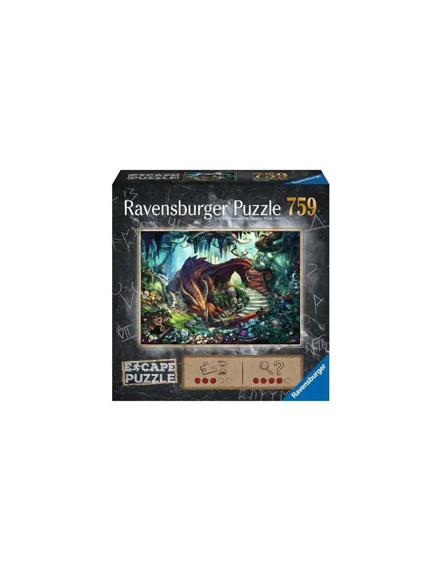 Escape-puzzle-Dans-la-grotte-du-dragon---Ravensburger-14760 Escape puzzle Dans la grotte du dragon - Ravensburger Produit De Marque