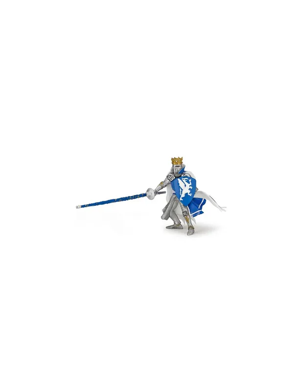 Figurine-roi-au-dragon-bleu---Papo-17477 Figurine roi au dragon bleu - Papo Offre Exclusive