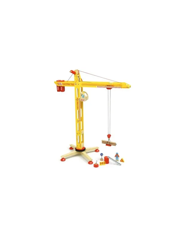 Grande-grue-en-bois---Vilac-17262 Garantie Incluse Grande grue en bois - Vilac