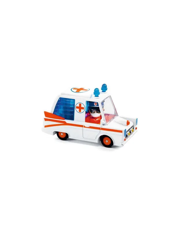 Hurry-Ambulance-Crazy-Motors---Djeco-17444 Meilleur Prix Hurry Ambulance Crazy Motors - Djeco