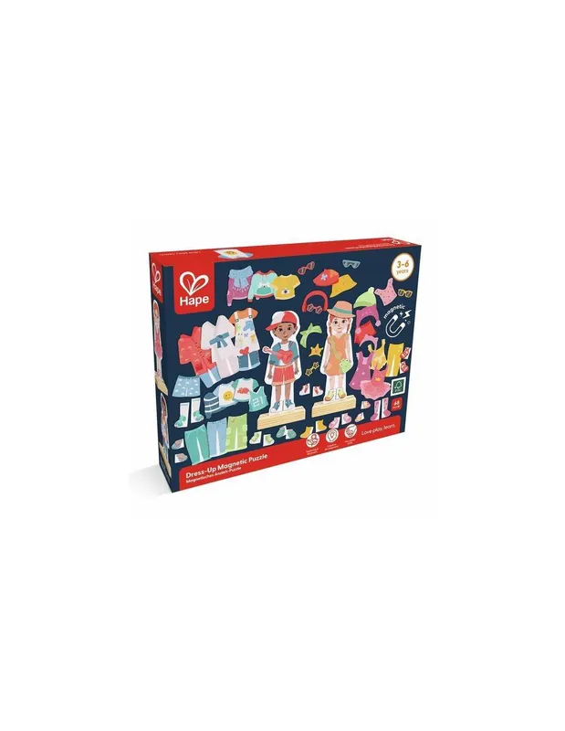 Je-m039habille-avec-mes-vêtements-aimantés---Hape-14764 Must-Have Je m'habille avec mes vêtements aimantés - Hape