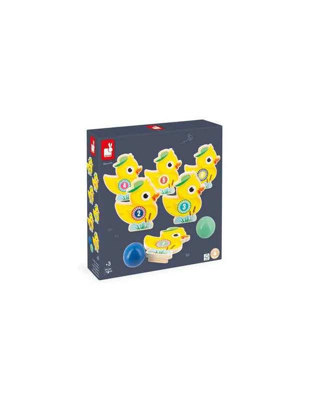 Jeu-de-quilles-Canards-Applepop---Janod-18726 Jeu de quilles Canards Applepop - Janod Retour Gratuit