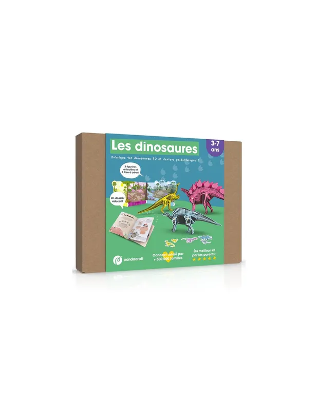Kit-collector-les-dinosaures-3-7-ans---Pandacraft-16705 Affaire À Saisir Kit collector les dinosaures 3-7 ans - Pandacraft