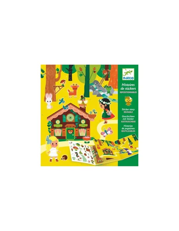 La-forêt-magique-histoires-de-stickers---Djeco-18134 La forêt magique histoires de stickers - Djeco Meilleur Prix